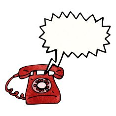 ringing telephone cartoon N6