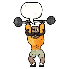 Cartoon Circus Strongman N4