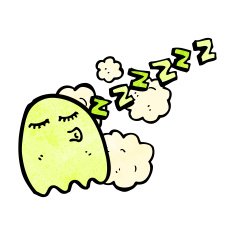sleepy ghost cartoon N2