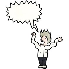 Mad Scientist Cartoon N19