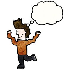 cartoon prancing man N6