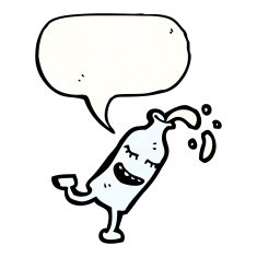 milk bottle cartoon character N7