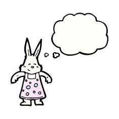 cartoon white rabbit N20