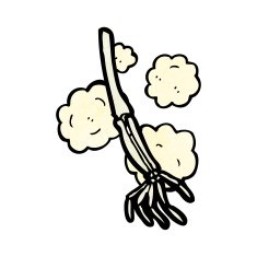 cartoon skeleton arm N14