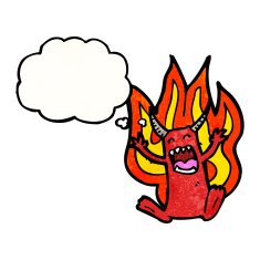 cartoon little devil N131
