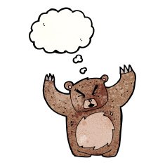 angry cartoon bear N2