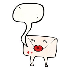 cartoon love letter N12