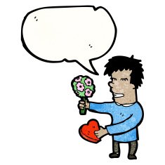 cartoon man on first date N4
