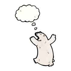 Angry Polar Bear Cartoon N5