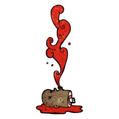 gross severed head cartoon N44