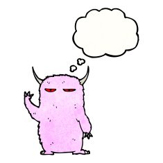 cartoon pink monster N3