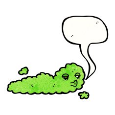 cartoon gas cloud monster N2