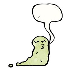 ghost with speech bubble N13