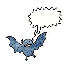 cartoon vampire bat N34