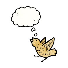 Cartoon Bird N468
