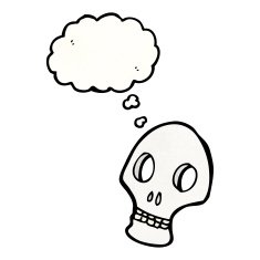 Cartoon Skull N101