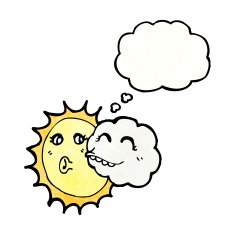 cartoon cloud and sun N2