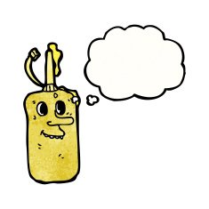 Cartoon Mustard Bottle N19