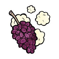 Cartoon Grapes N6