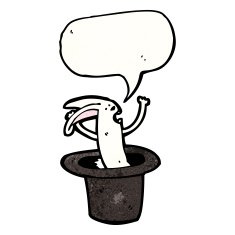 cartoon rabbit in hat N11