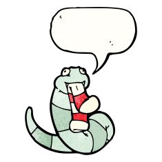 funny cartoon snake N85