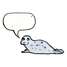 cartoon seal pup N3