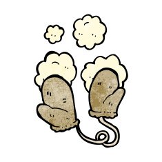 Cartoon Winter Mittens N7