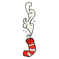 smelly old sock cartoon