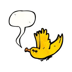 cartoon singing bird N39