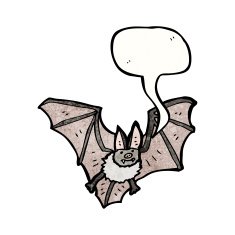 cartoon vampire bat N35