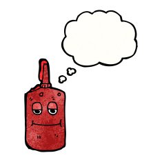 Cartoon Ketchup Bottle N23