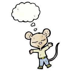 cartoon mouse wearing clothes N2