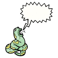 cartoon hissing snake N53