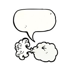 cloud with speech bubble cartoon N4