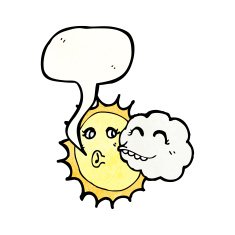 sun and cloud cartoon N2