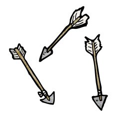 cartoon arrows N2