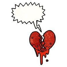 broken heart cartoon N7