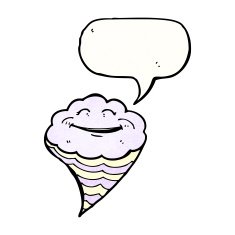 cartoon happy cloud N14