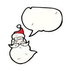 Cartoon Santa Face N15