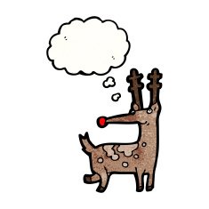 funny cartoon reindeer N2