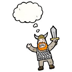 angry viking cartoon character N2