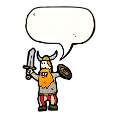 happy cartoon viking N2