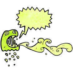cartoon slimy ghost N17
