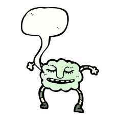 funny cloud monster with speech bubble N2