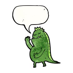 friendly monster cartoon N14