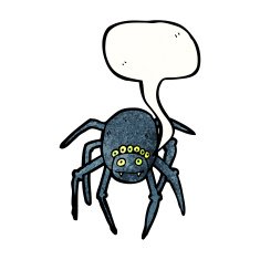 spooky spider cartoon N6