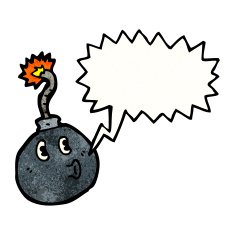 bomb with speech bubble N3