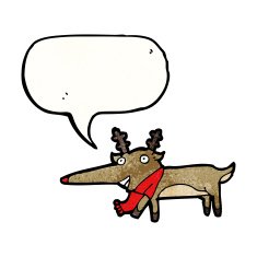 cartoon funny reindeer N6