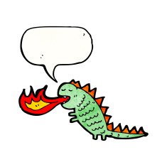 fire breathing monster cartoon N9