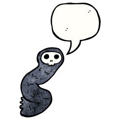 spooky ghost cartoon N40